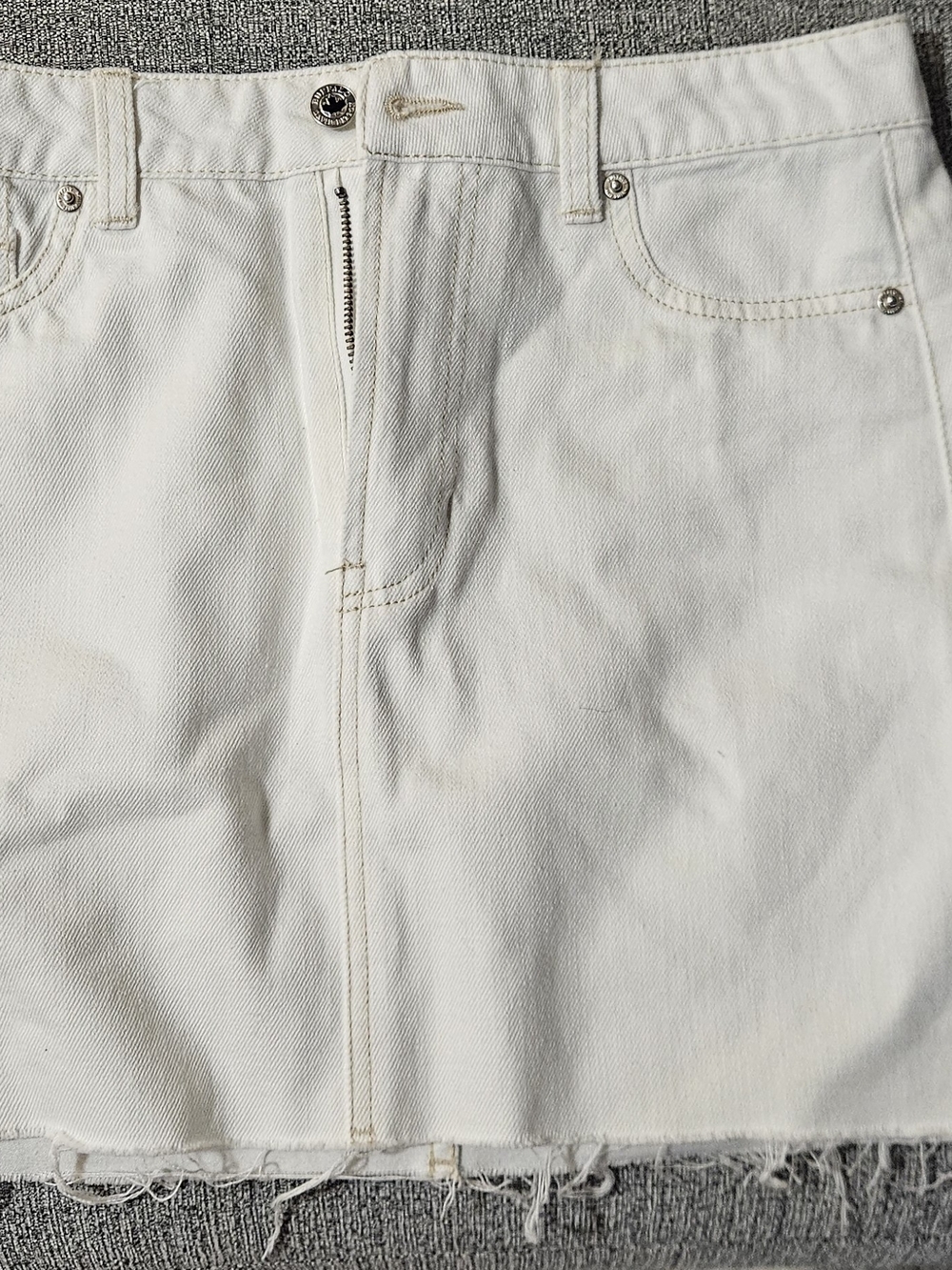 Buffalo David Bitton White Mini Skirt